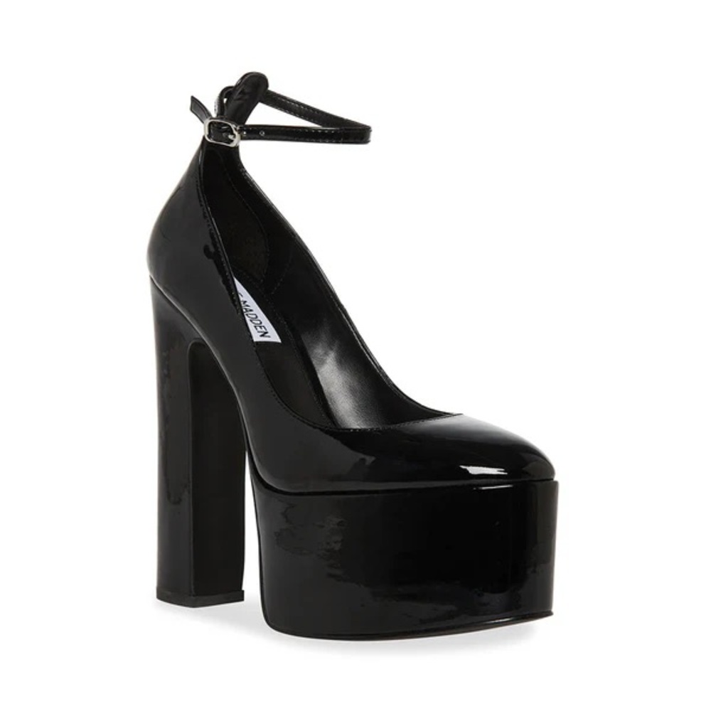 Steve Madden Skyrise Black Patent 9